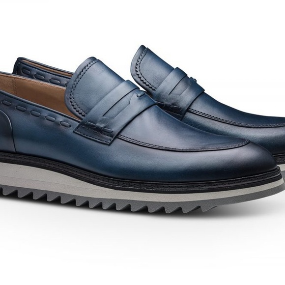 Moral Code Men's Blue Hubert Slip ons Size 13 - Picture 1 of 11